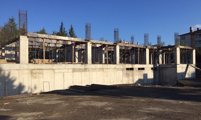 BEKİR AKSOY İLKOKULU İNŞAATI SÜRÜYOR