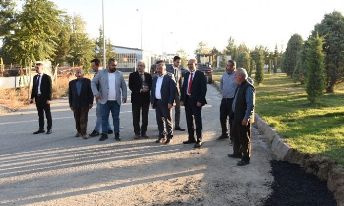 İÇME SUYU ŞEBEKE ÇALIŞMASINI İNCELEDİ