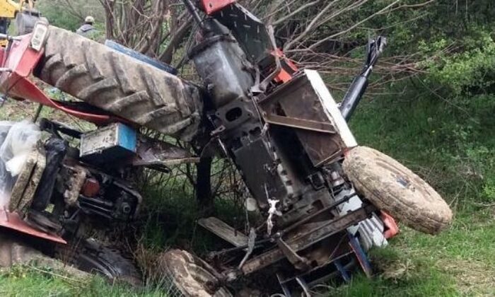 TRAKTÖR KAZASI: 1 AĞIR YARALI