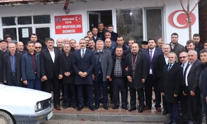 KÖY MUHTARLARI İLE BİR ARAYA GELDİLER