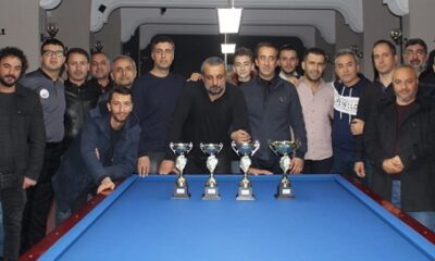 BİLARDO KUPASINDA ÖDÜLLER VERİLDİ