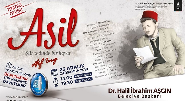 MİLLİ ŞAİRİMİZ ASİL İLE ANILACAK