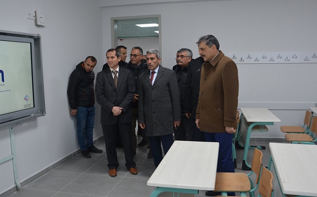 OKULLARDA İNCELEMELERDE BULUNDU