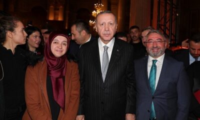 ÖDÜL TÖRENİNDE ERDOĞAN İLE GÖRÜŞTÜ