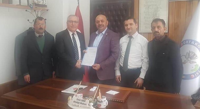 ORTAKÖY BELEDİYESİNDE İMZALAR ATILDI