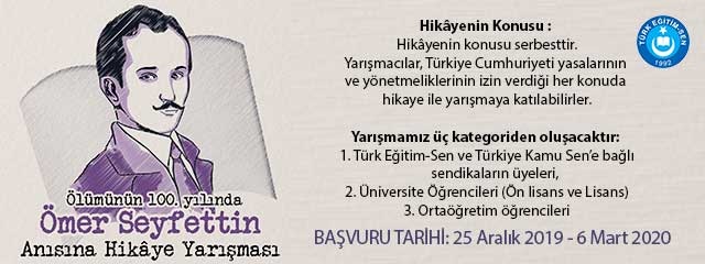 TÜRK EĞİTİM-SEN’DEN ÖDÜLLÜ HİKAYE YARIŞMASI