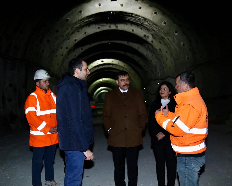 VALİ TÜNELLERİN SON HALİNİ İNCELEDİ