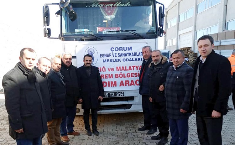 ÇESOB’TAN DEPREMZEDELERE YARDIM