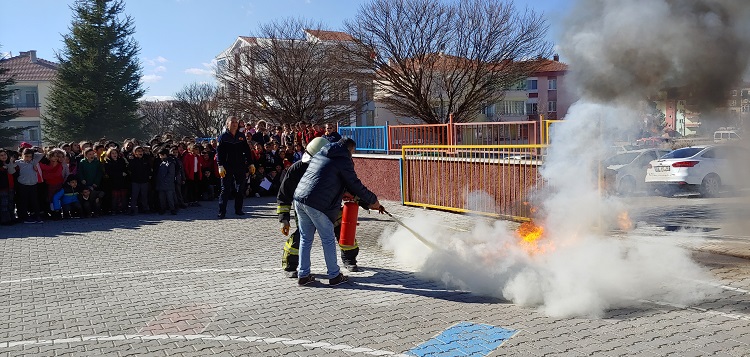 İSMAİL KAKAÇ İLKOKULUNDA TATBİKAT