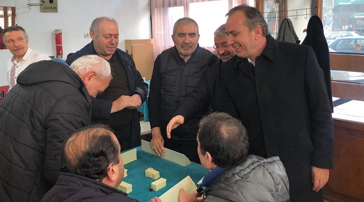MİLÖNÜ ESNAFINI ZİYARET ETTİLER