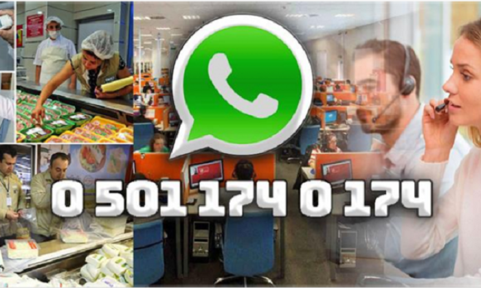 WHATSAPP GIDA İHBAR HATTI DEVREDE