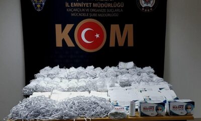 İZİNSİZ MASKE ÜRETİMİ YAPANLARA SUÇ ÜSTÜ