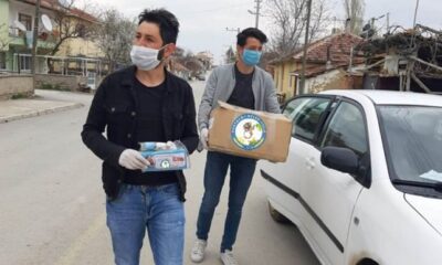 ORTAKÖY BELEDİYESİNDEN MASKE VE KOLONYA