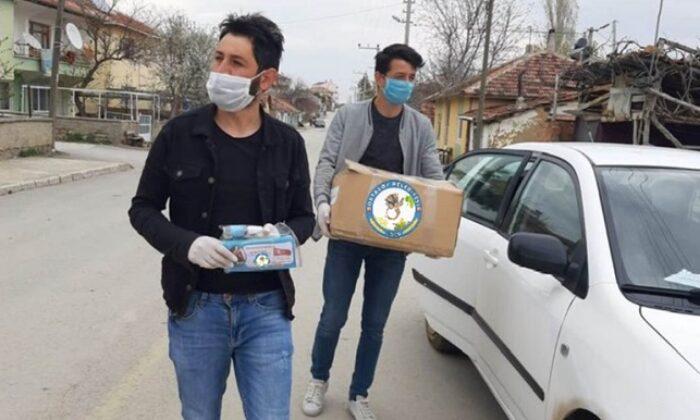 ORTAKÖY BELEDİYESİNDEN MASKE VE KOLONYA