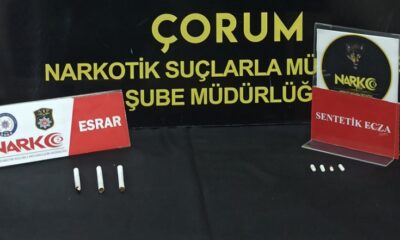ÇORUM’DA UYUŞTURUCUDAN 2 KİŞİ YAKALANDI