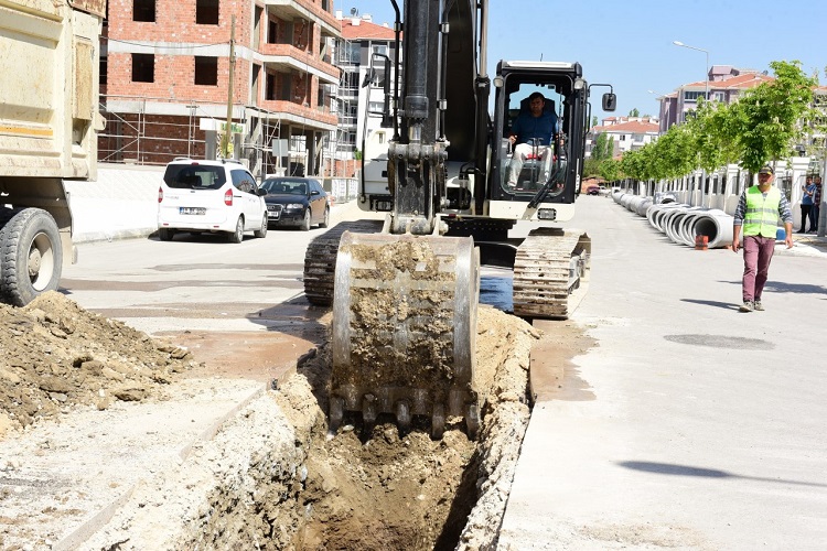 KANALİZASYON HAT ÇALIŞMALARI BAŞLADI