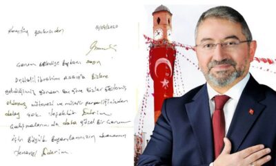 KARANTİNADAKİ MİSAFİRLERDEN TEŞEKKÜR MEKTUBU