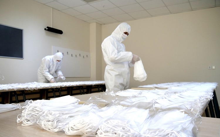 BELEDİYE’DEN MASKE DEZENFEKSİYON ÜNİTESİ
