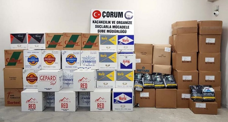 EMNİYETTEN TÜTÜN KAÇAKÇILARINA DARBE