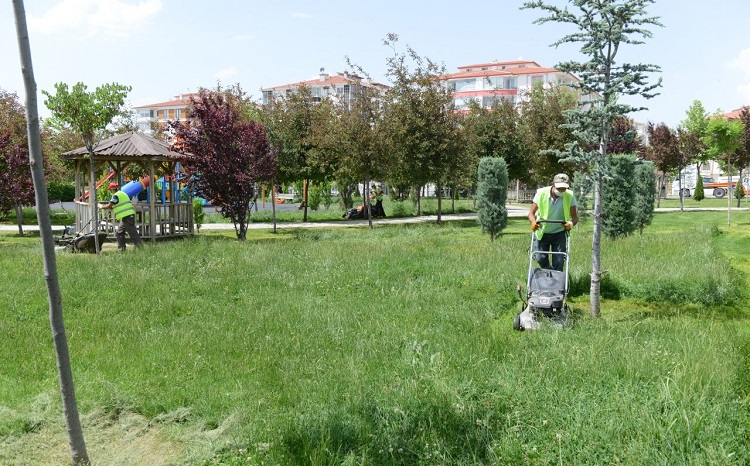 PARK VE YEŞİL ALANLAR TEMİZLENDİ
