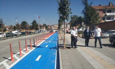 YENİ CADDEYE BİSİKLET YOLU ÇALIŞMASI