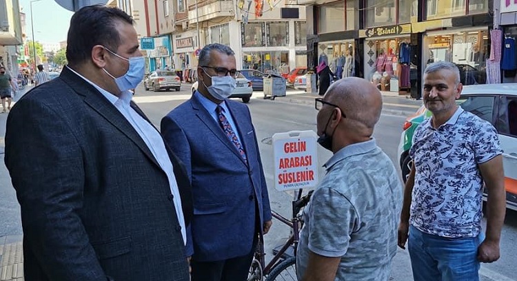 KAYA VE AHLATCI’DAN ESNAF ZİYARETİ