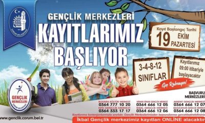 GENÇLİK MERKEZLERİNDE KAYITLAR BAŞLIYOR
