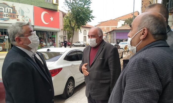 BAŞKAN AŞKIN ESNAFI ZİYARET ETTİ