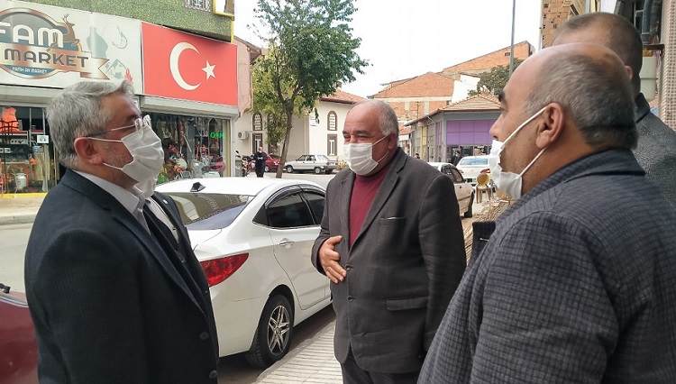 BAŞKAN AŞKIN ESNAFI ZİYARET ETTİ