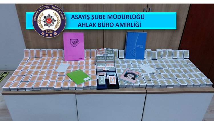 ÇORUM’DA KUMAR OYNAYANLARA BASKIN!