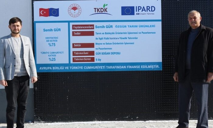 TKDK DESTEĞİ İLE SOĞAN DEPOSU KURULDU