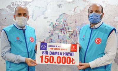 TOPLANAN BAĞIŞLAR TESLİM EDİLDİ