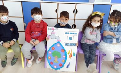 MİNİKLER SUYUN ÖNEMİNE DİKKAT ÇEKTİ