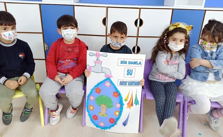 MİNİKLER SUYUN ÖNEMİNE DİKKAT ÇEKTİ