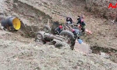 TRAKTÖR ŞARAMPOLE UÇTU: 1 ÖLÜ 3 YARALI