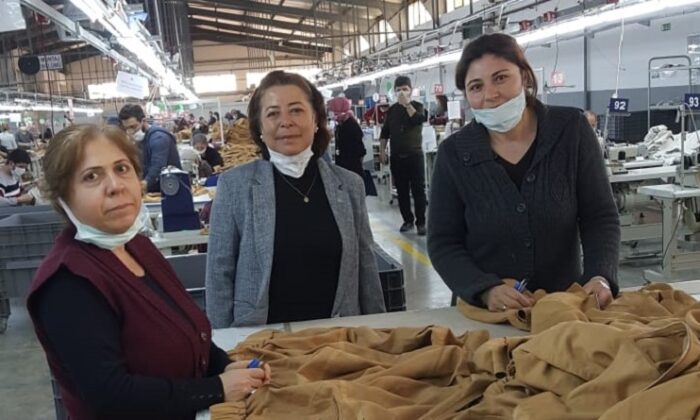 TEKSTİLDE ÇALIŞAN KADINLARI UNUTMADILAR