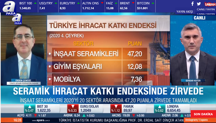 ERDEM ÇENESİZ KONUK OLDU