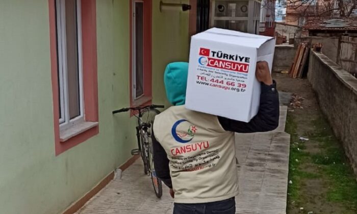 CANSUYU DERNEĞİNDEN GIDA YARDIMI