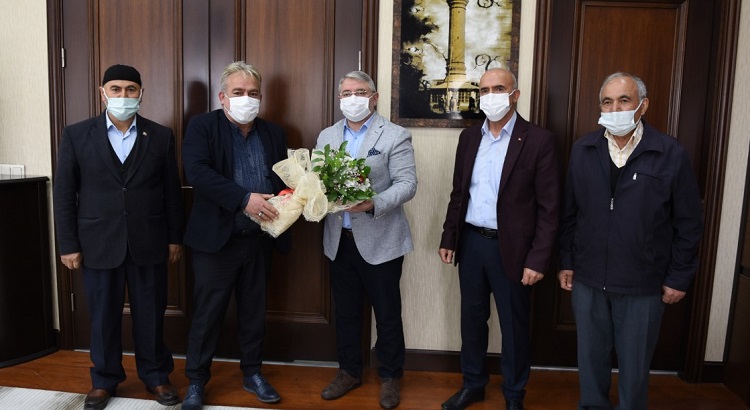 BAŞKAN AŞGIN’A TEŞEKKÜR ZİYARETİ