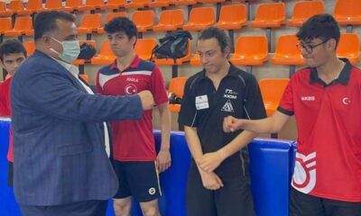 MİLLİ TAKIM SPORCULARINI ZİYARET ETTİ