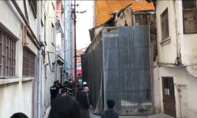 TARİHİ BİNA YANMAKTAN KURTULDU