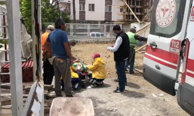 İNŞAATTAN DÜŞEN İŞÇİ YARALANDI