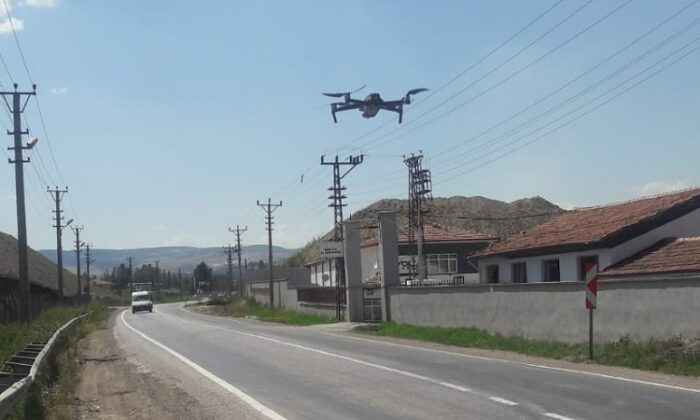 DRONE İLE TRAFİK DENETİMİ YAPILDI