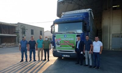 BELEDİYE’DEN 1 TIR YEM DESTEĞİ