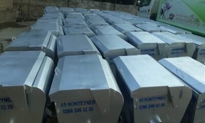 İLÇEYE 48 ADET ÇÖP KONTEYNIRI ALINDI