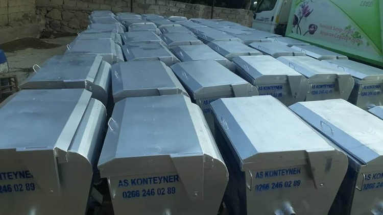 İLÇEYE 48 ADET ÇÖP KONTEYNIRI ALINDI