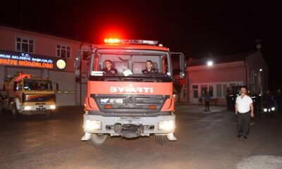 BELEDİYE EKİPLERİ AFET BÖLGESİNDE