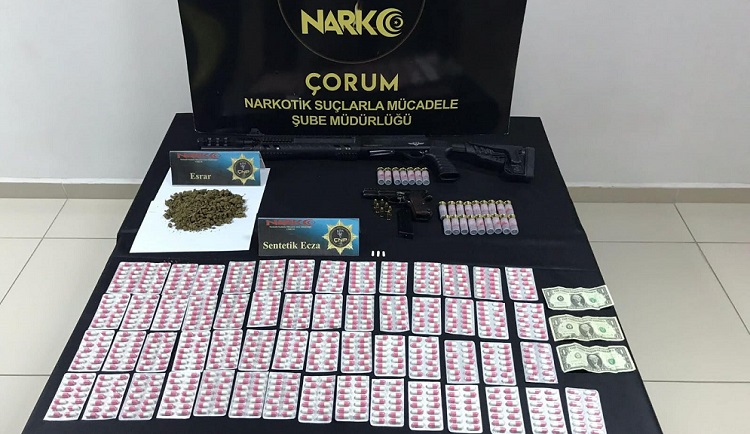 ÇORUM’DA UYUŞTURUCU OPERASYONU