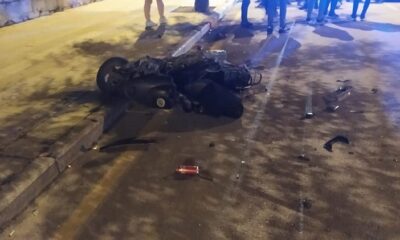 MOTOSİKLET SÜRÜCÜSÜ KAZADA YARALANDI