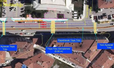 FATİH CADDESİNE YENİ YAYA GEÇİDİ